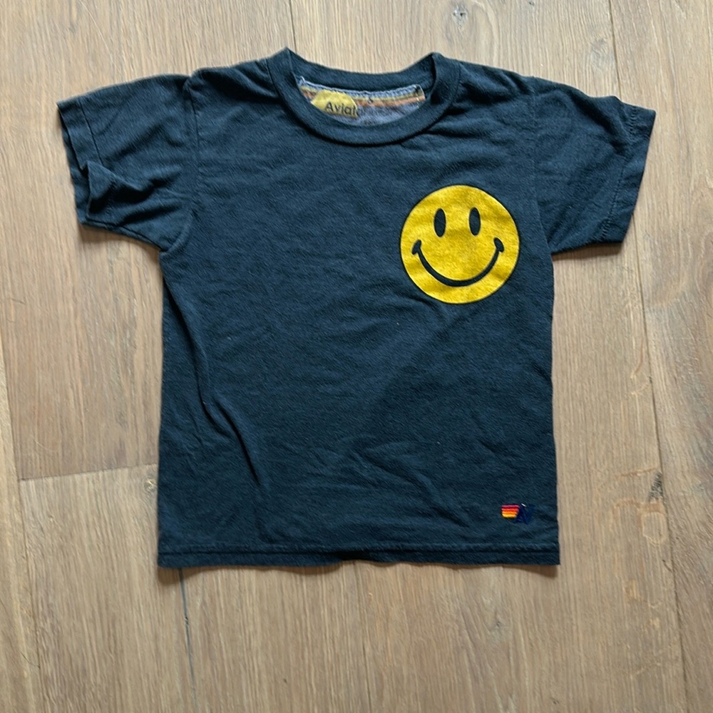 Kids Aviator Nation Smiley Tee Sz 6